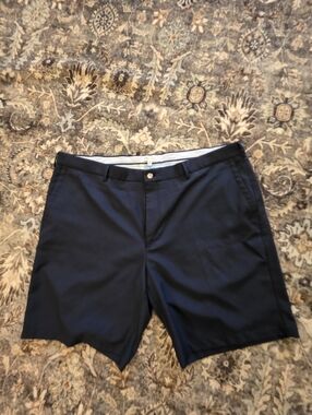 Peter Millar Dark Navy Flat Front Performance Shorts